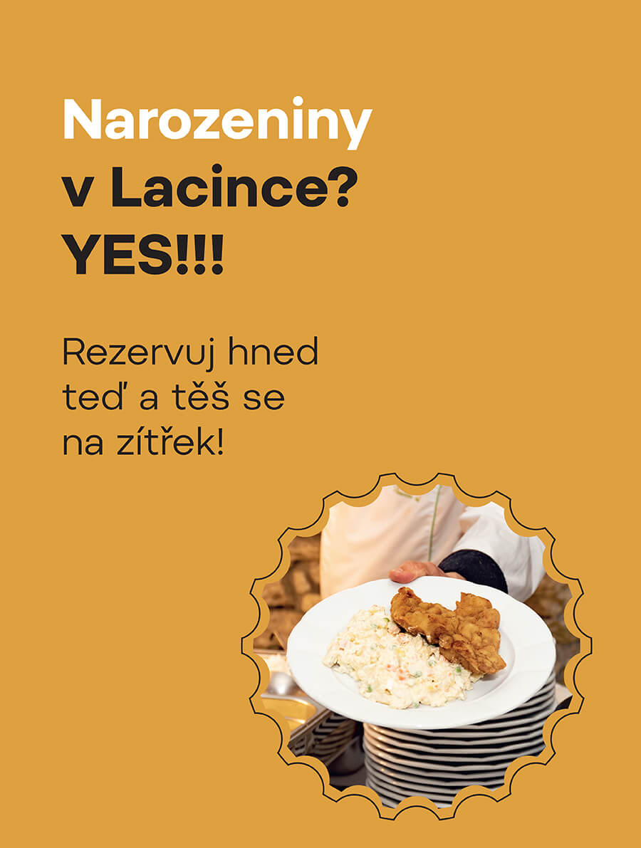 Narozeninová oslava v restauraci na Florenci Lacinka