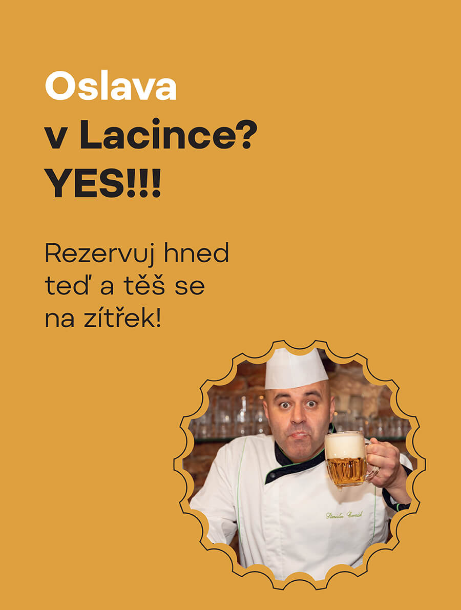 Oslava v restauraci na Florenci Lacinka